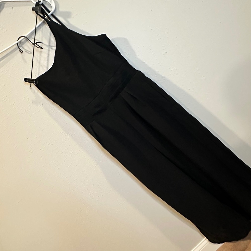 PRETTYGARDEN Jumpsuit Women Size M Black One Shoulder Wide Leg Elegant Formal - Picture 14 of 16